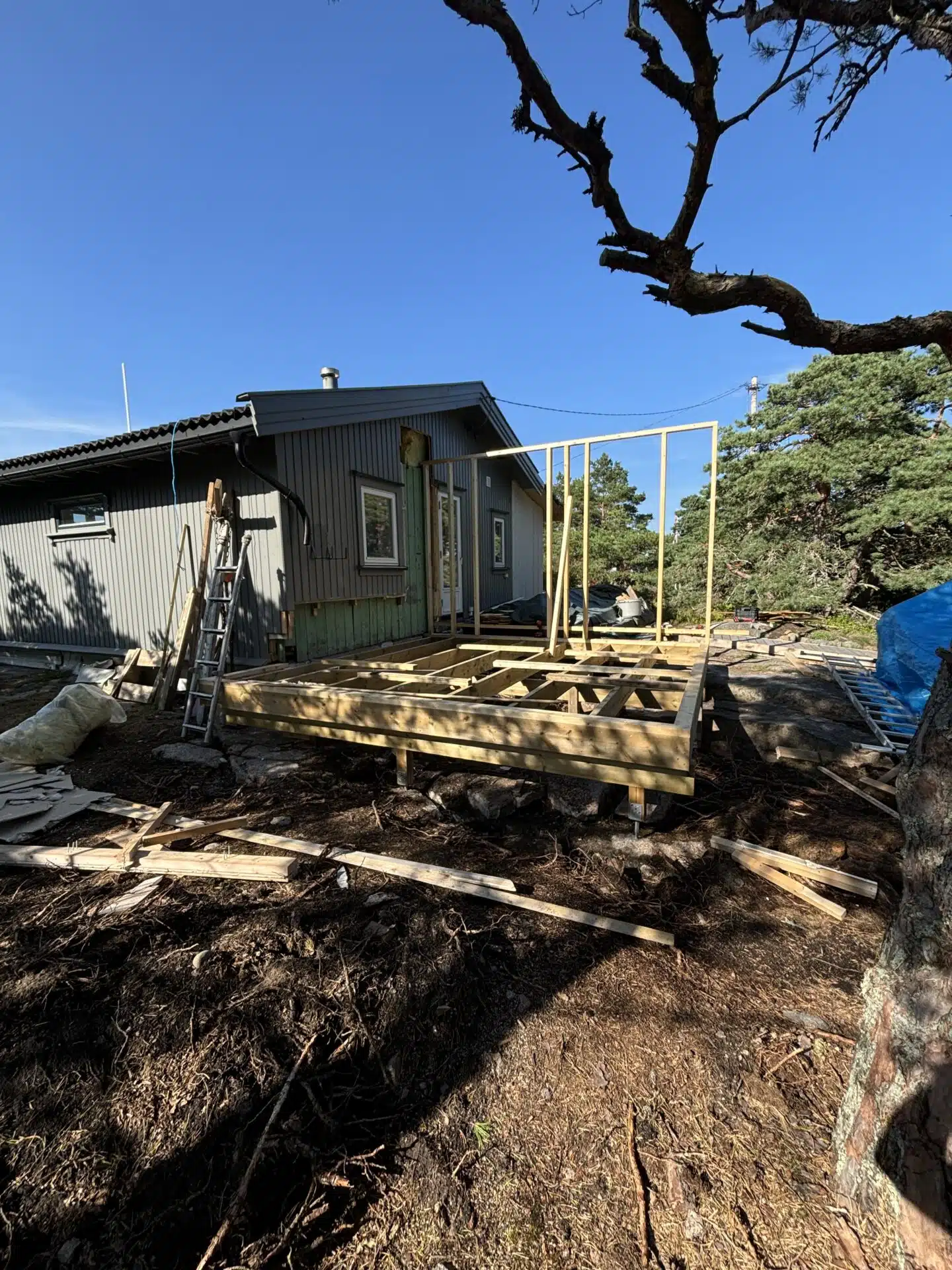 Tilbygg på hus utført av Byggmester Hvidsten på Hvaler og Fredrikstad